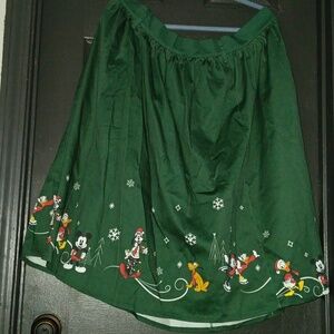 Disney Mickey Mouse And Friends Holiday Retro Skirt